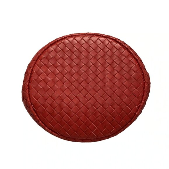 Auth BOTTEGA VENETA Intrecciato 225166 Red Leather Tote Bag - Picture 7 of 16